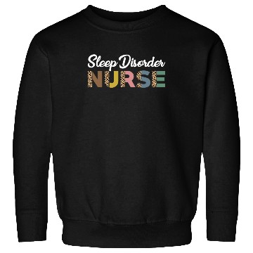 Discover Sleep Disorder Nurse Leopard Pattern Sweatshirts