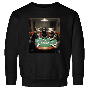 Discover Cats Playing Poker Sweatshirts