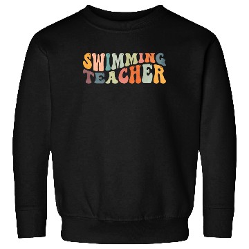 Discover Groovy Swimming Teacher Swimmer Swim Coach Sweatshirts