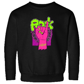 Discover Rock hand pink Sweatshirts