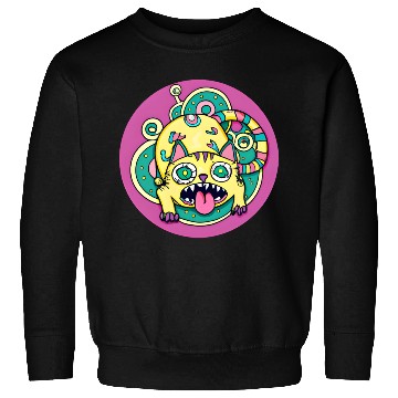 Discover Psychedelic Trippy Cat Sweatshirts
