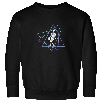 Discover Geometric Basketball Dribble Sweatshirts