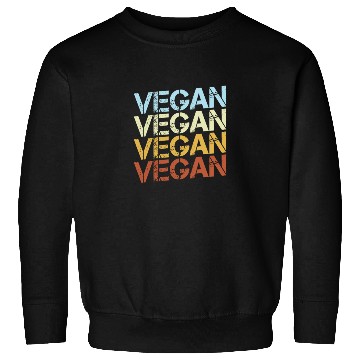 Discover Retro Vegan Typography Sweatshirts