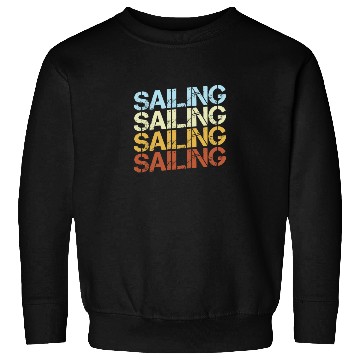 Discover Retro Sailing Typography Sweatshirts