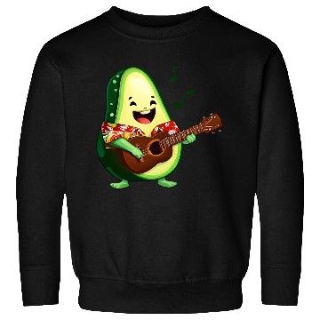 Discover Tropical avocado with guitar Sweatshirts