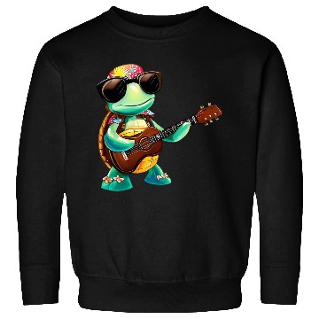 Discover Tropical turtle with guitar Sweatshirts