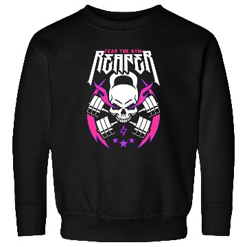 Discover Fear The Gym Reaperabcdabcdabcdkettlebell Skull Sweatshirts