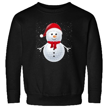 Discover Golf Ball Snowman Santa Sweatshirts
