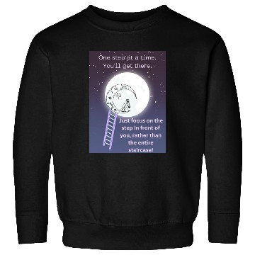 Discover Full Moon Inspirational Quote Poster Sweatshirts