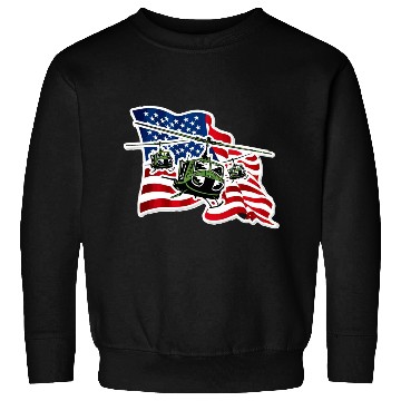 Discover US Army UH 1 With US Flag Sweatshirts