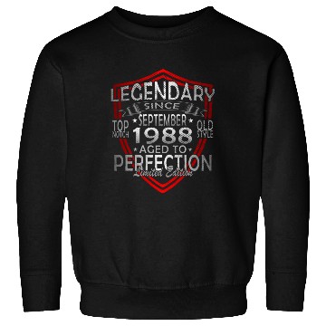 Discover september 1988 Anniversary september 1988 septembe Sweatshirts