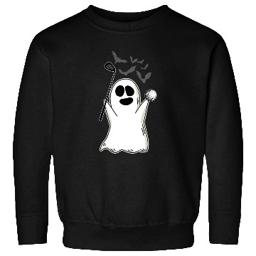 Discover Ghost Playing Golf Lazy DIY Halloween Costume Funn Sweatshirts
