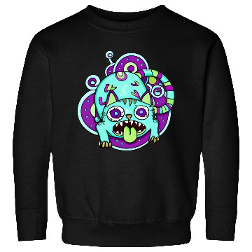 Discover Psychedelic Trippy Cat Sweatshirts