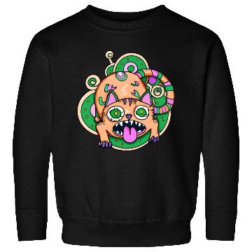 Discover Psychedelic Trippy Cat Sweatshirts