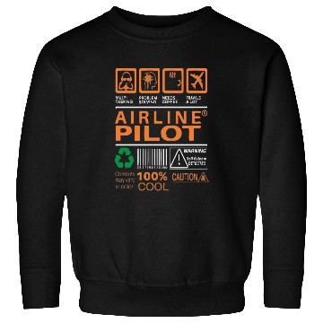 Discover Airline Pilot Label Sweatshirts