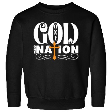 Discover One God One Nation Love Jesus Christian Sweatshirts
