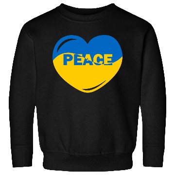 Discover Heart peace ukraine flag colors Peace Sweatshirts