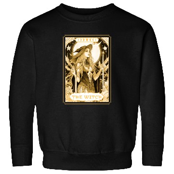 Discover Dark Witch Tarot Card Magic Boho Mystic Celestial Sweatshirts