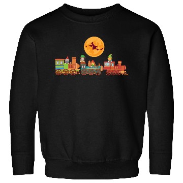 Discover Spooky Halloween Ghost Train Gnomes Boo Trick Or Sweatshirts