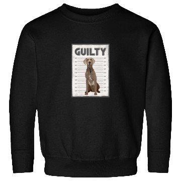 Discover Guilty Weimaraner Mug Shot Sweatshirts