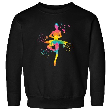 Discover Ballet Dancer Colorsplash Ballerina Sweatshirts