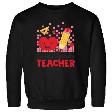 Discover Retro Cupid s Favorite Teacher Teacher Valentines Sweatshirts