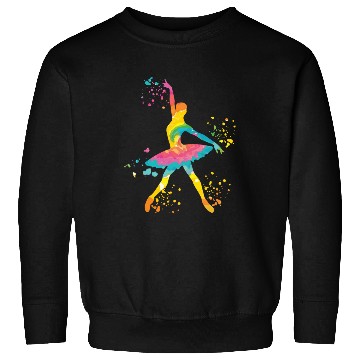 Discover Ballet Dancer Colorsplash Ballerina Sweatshirts