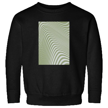Discover Aesthetic Green - Modern Abstract Wavy Line Sweatshirts