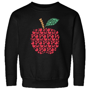Discover Heart Apple Teacher Valentines Day Gift Sweatshirts
