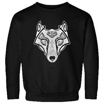 Discover Viking wolf white Fenrir valhalla Sweatshirts