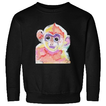Discover Monkey Animati Painting Design Sweatshirts