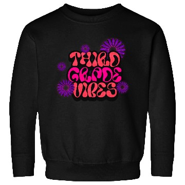 Discover Fourth Grade Vibes for School Guys Neon Colors Sweatshirts
