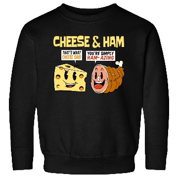 Discover Cheese and Ham Funny Food Lover Design Sweatshirts