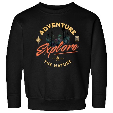 Discover Adventure Explore The Nature Graphic Sweatshirts