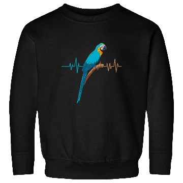 Discover Macaw Heart Beat Parrot Bird Parrots Macaws Sweatshirts