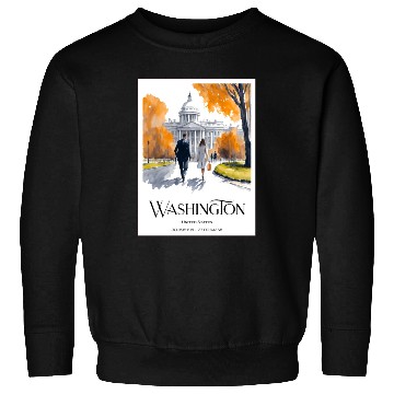 Discover Watercolor painting loving couple in Washington DC Sweatshirts
