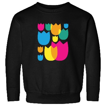 Discover Tulips Retro Florist Flowers Tulip Sweatshirts