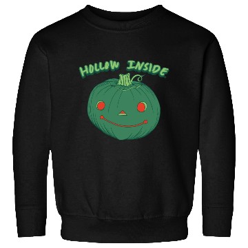 Discover Hollow Inside - Punny Green Jack-o-Lantern Pumpkin Sweatshirts