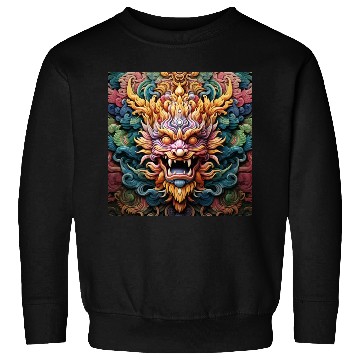 Discover dragon pattern circle pentel color 5 Sweatshirts