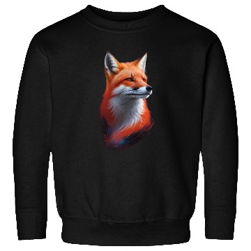 Discover red fox beautiful Sweatshirts illustration