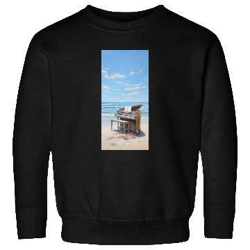 Discover Piano and beach Sweatshirts
