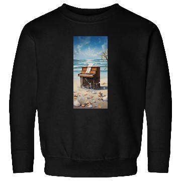 Discover Piano and beach Sweatshirts