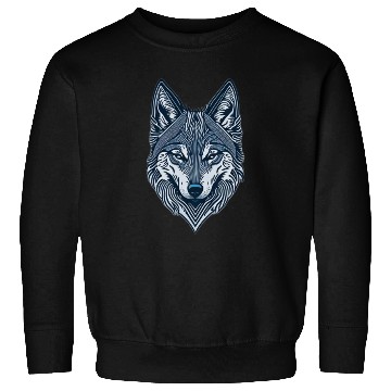 Discover Beautiful wolf face Sweatshirts