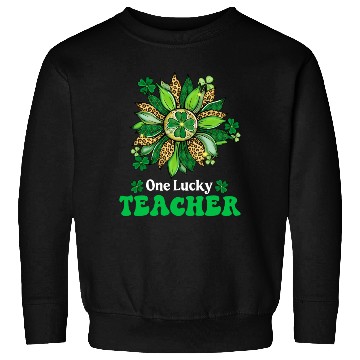 Discover One Lucky Teacher St Patrick s Day Sunflower Sweatshirts