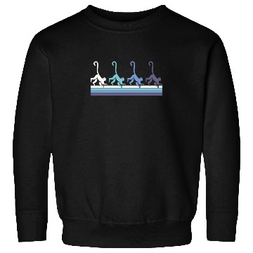 Discover Gradient Monkey Silhouette Sweatshirts