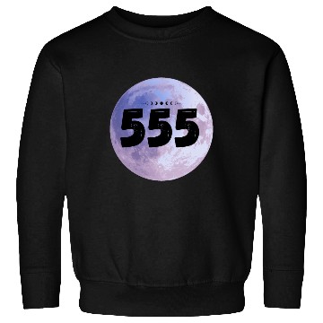 Discover Purple Moon Angel Numbers 555 Sweatshirts