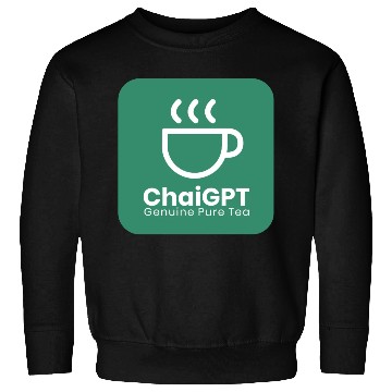 Discover ChaiGPT - Chai Tea - ChatGPT Style (White-Green) Sweatshirts