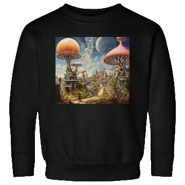 Discover Fantasy Land Graphic Art Print Sweatshirts