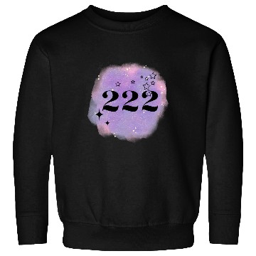 Discover Angel Number 222 Numerology Purple Sweatshirts