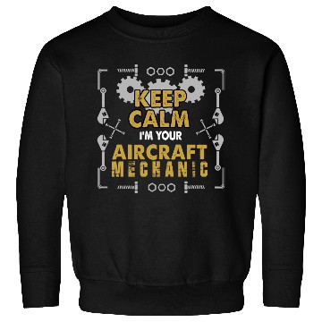 Discover Keep Clam Aircraft mechanic Sweatshirts
